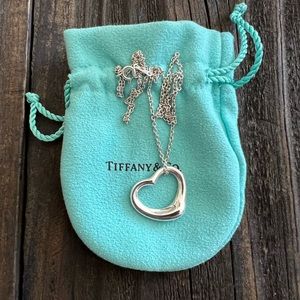 Tiffany & CO. Elsa Peretti Open Heart Necklace
